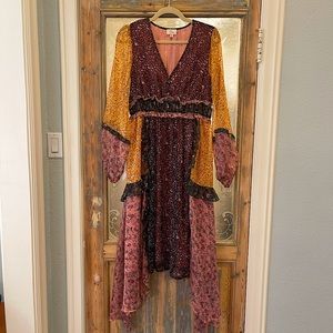 Lena High low dress Size Medium. New this fall! Vintage Bohemian style, floral